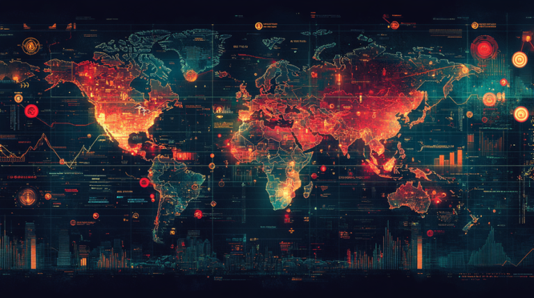 heat map showing currency exchange rate by countries